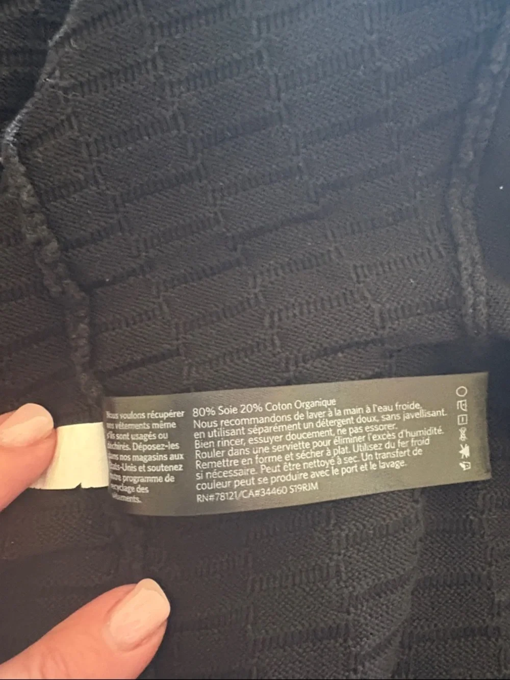 Eileen Fisher Black Open-Front Textured Cardigan